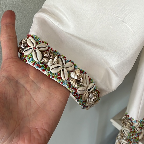 C.J. Laing silk tunic with shell border - Picture 5 of 7